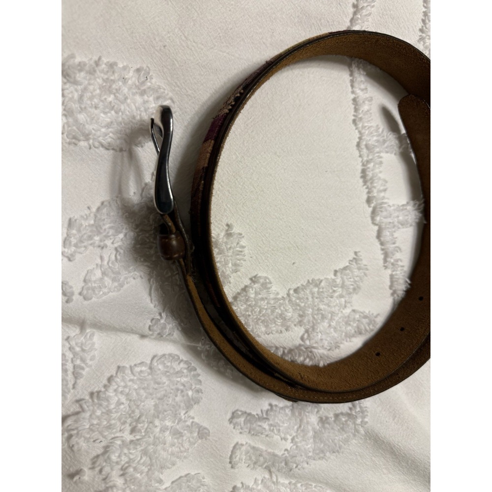 Men's Brighton Fabric/ Leather Laced Belt #30985 Size 36
